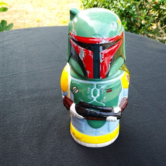 Other - Star Wars Boba‎ Fett Stein - Collectible 22oz Ceramic Mug with Metal Hinge